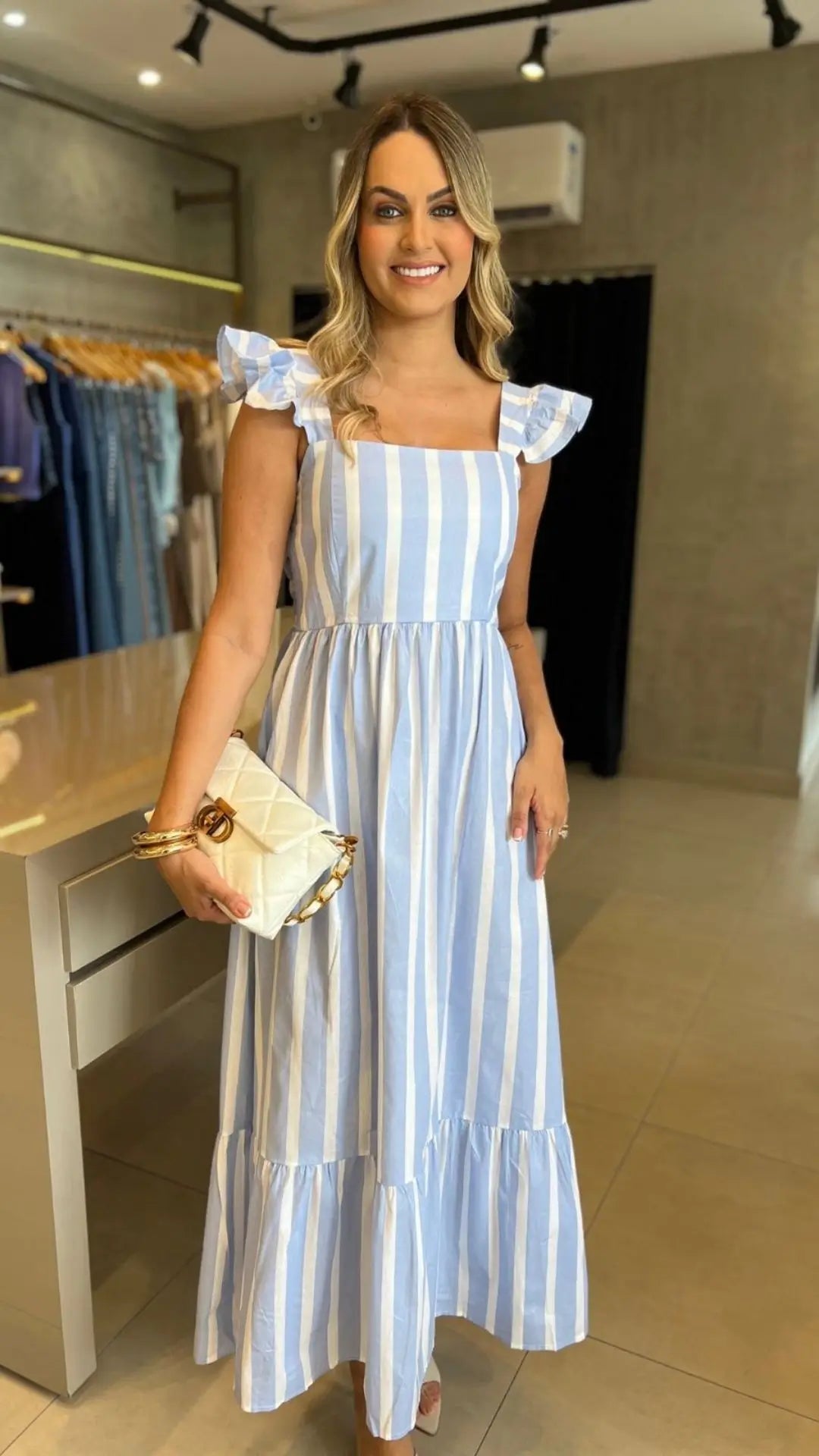 VESTIDO LISTRAS LUANA