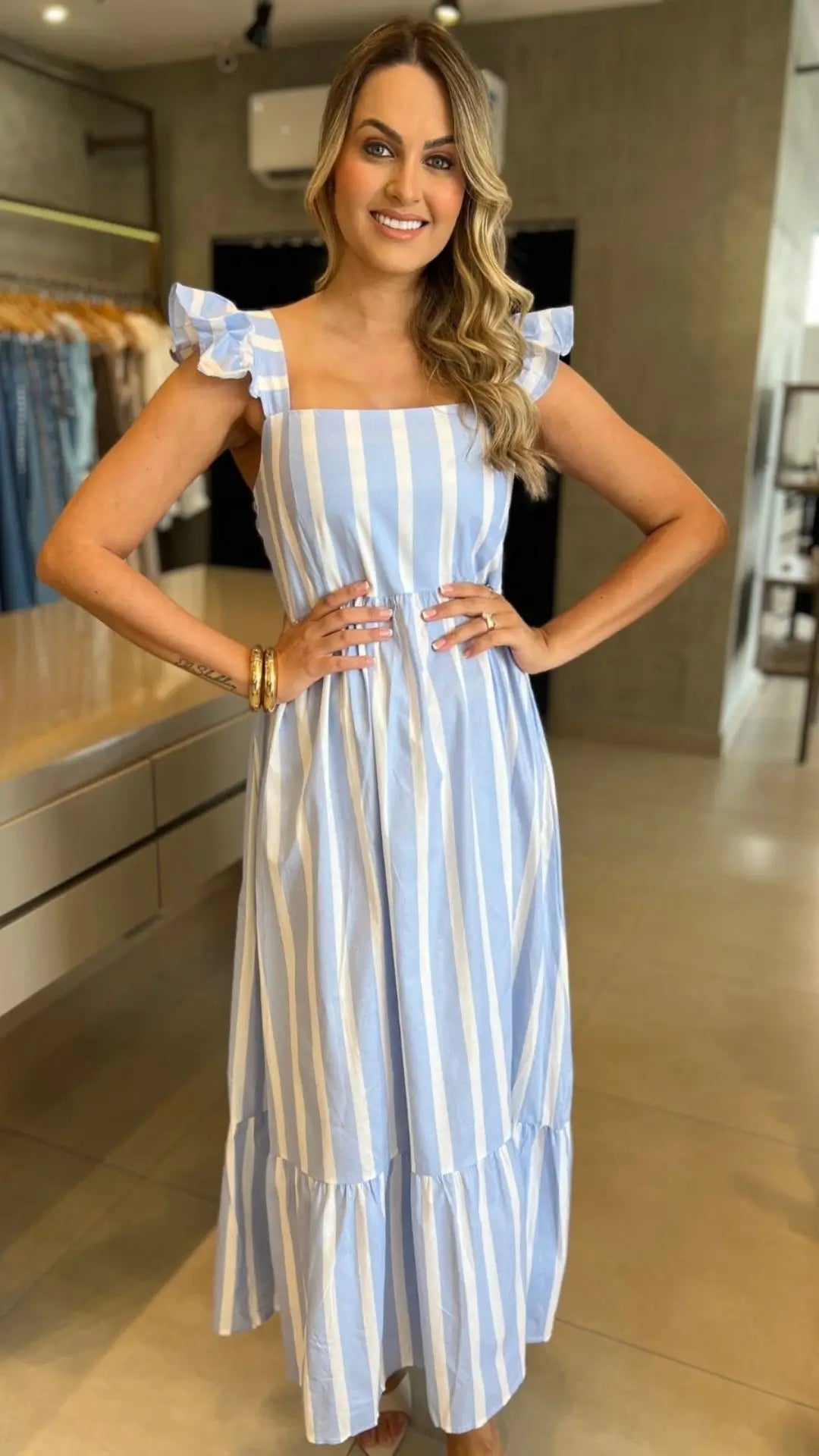 VESTIDO LISTRAS LUANA