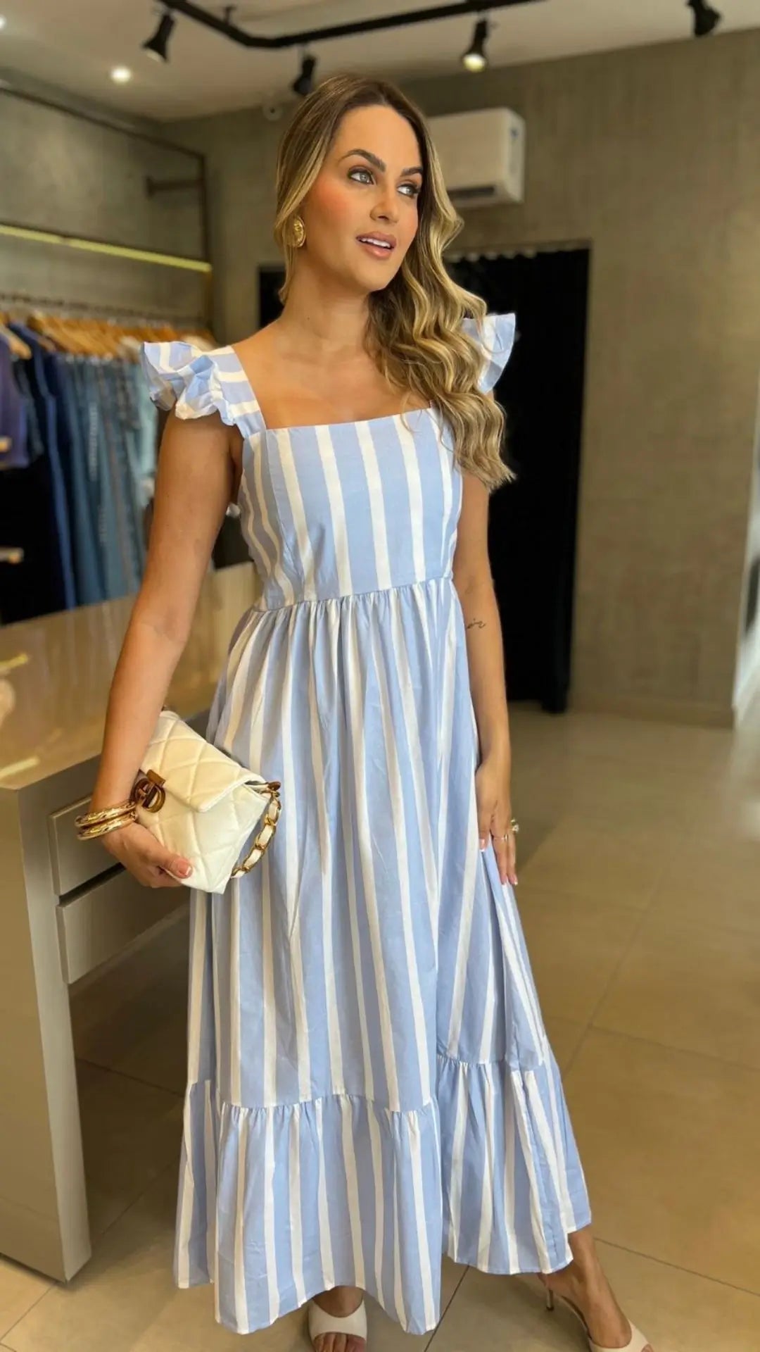 VESTIDO LISTRAS LUANA