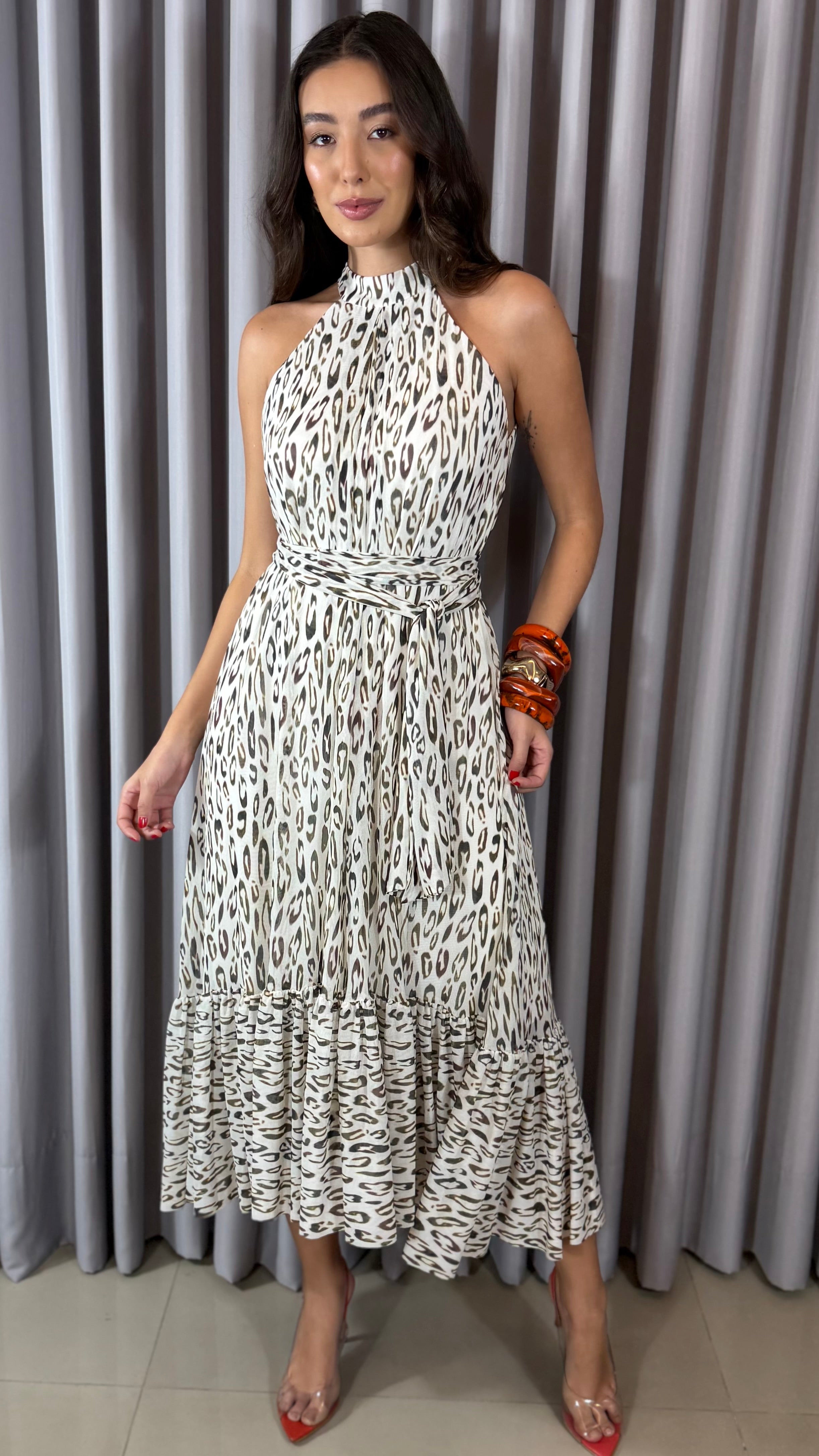 VESTIDO TULE MARRAKESH ESTAMPADO STRASS