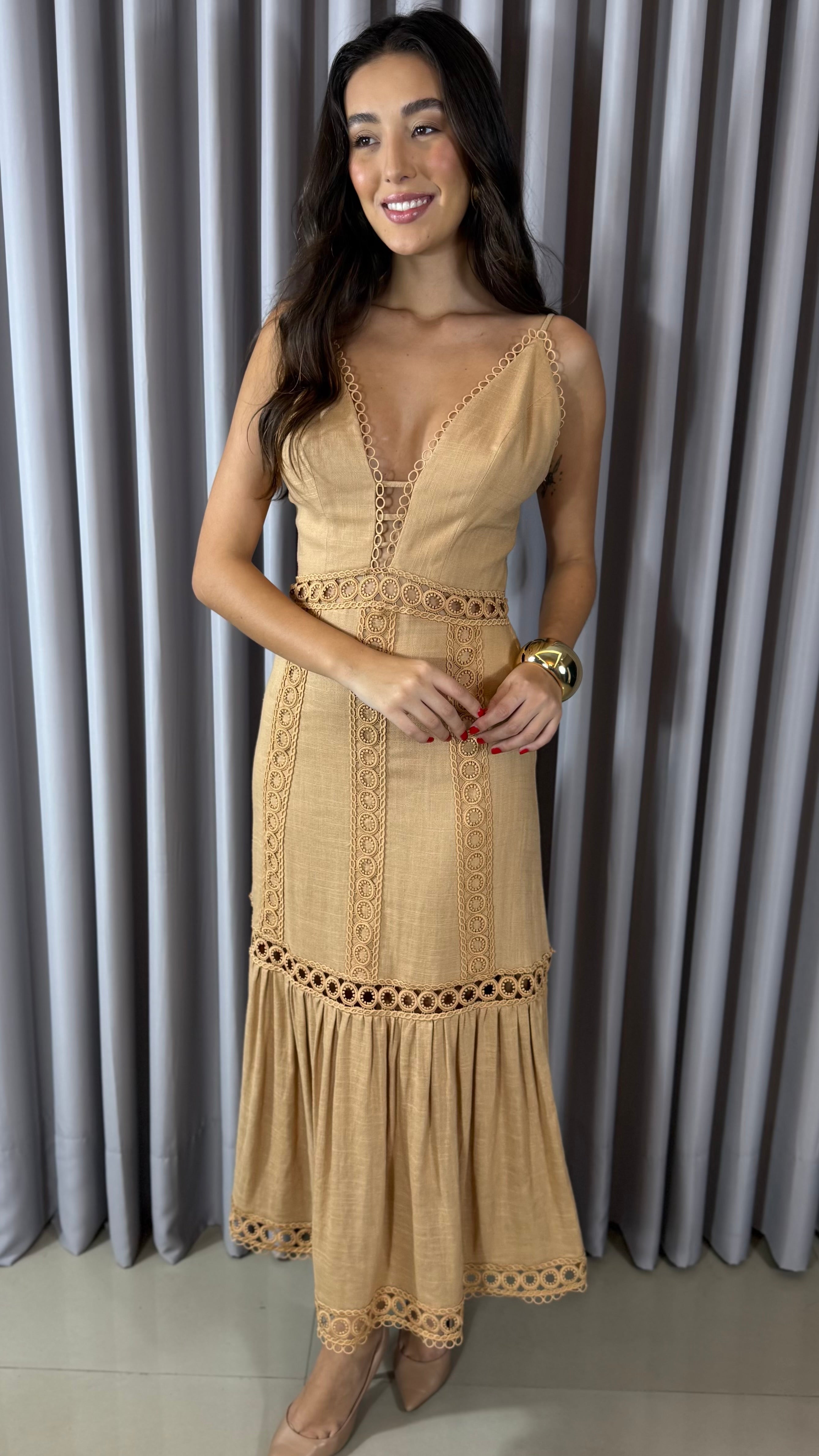 VESTIDO LINHO SIENI  - ANNE FERNANDES