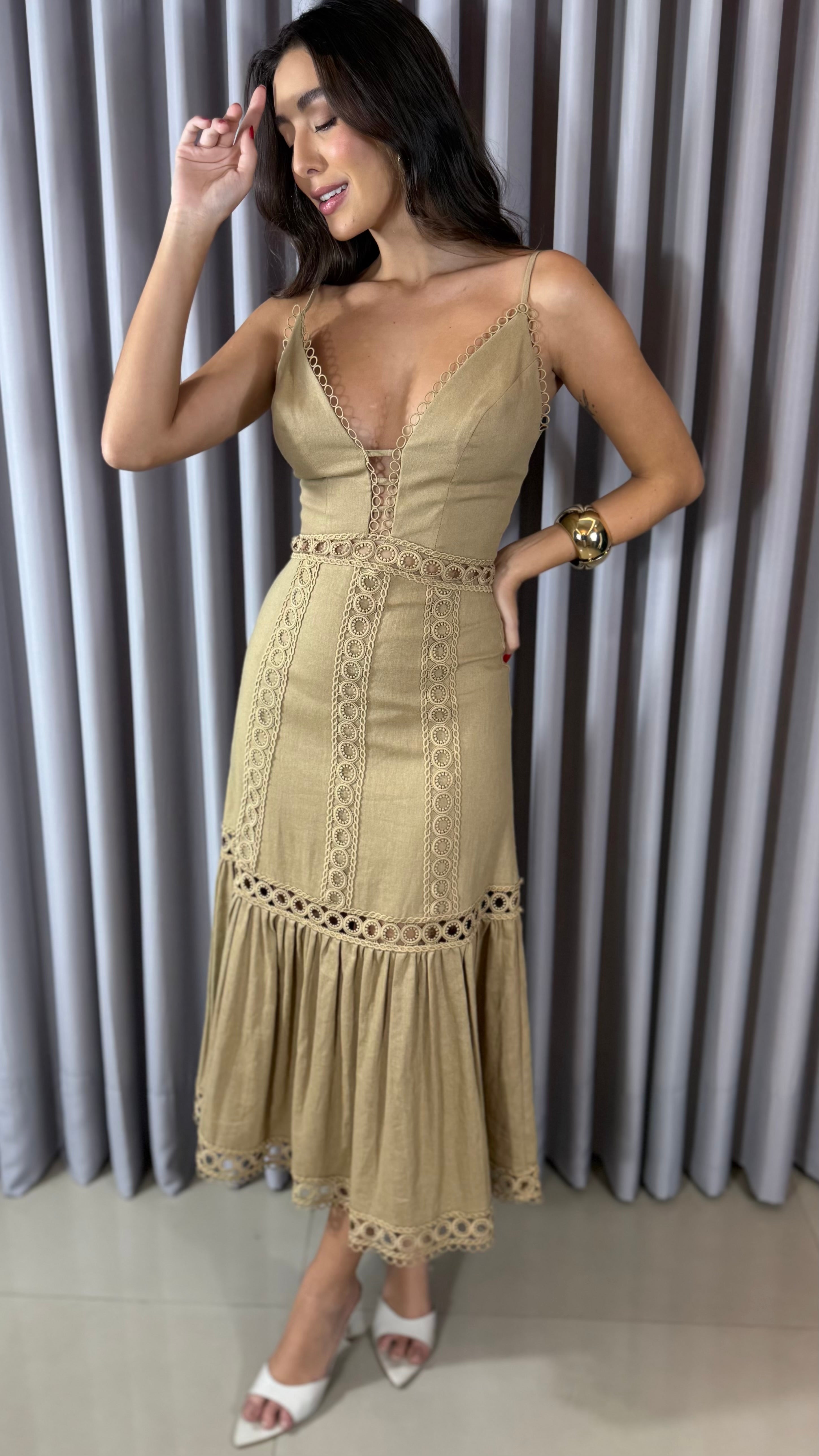 VESTIDO LINHO SIENI  - ANNE FERNANDES