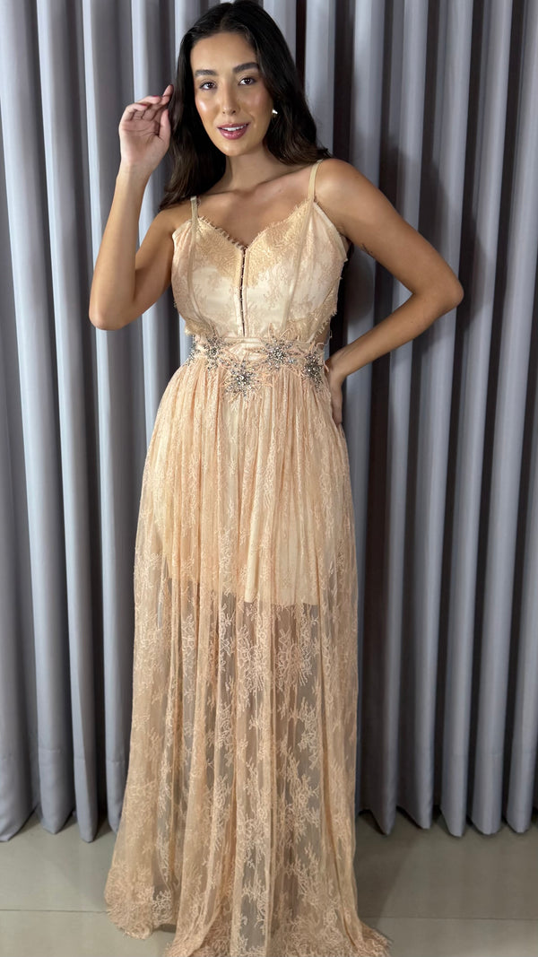VESTIDO LONGO BORDADO – CAOS