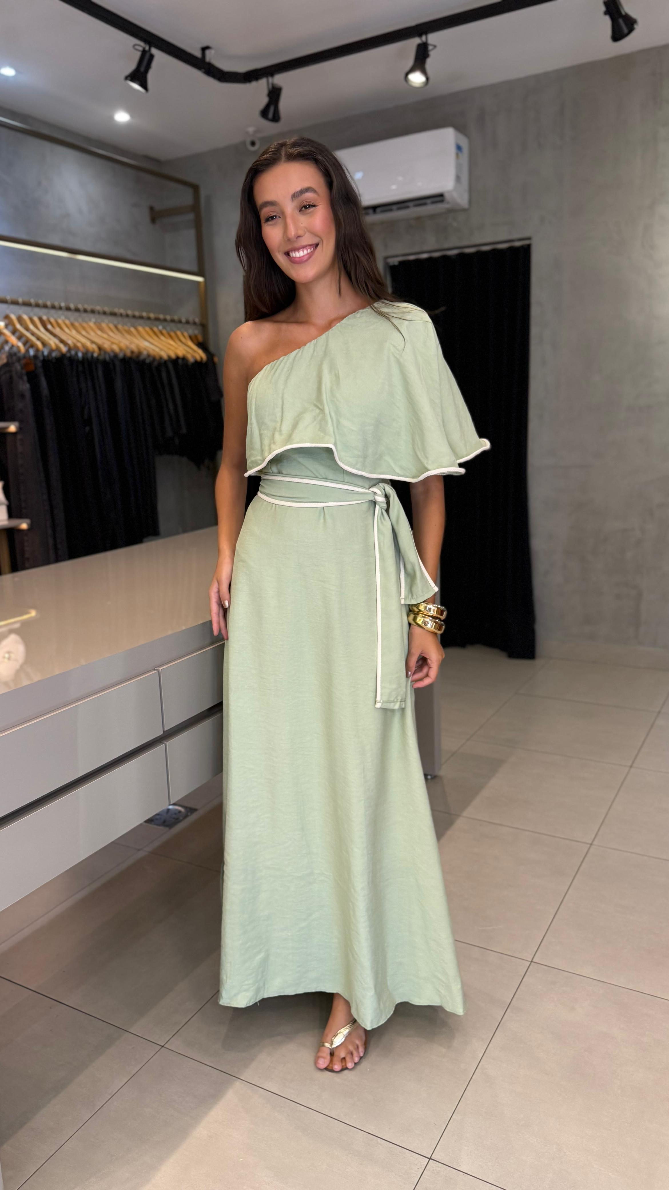 VESTIDO ESTHELA UM OMBRO