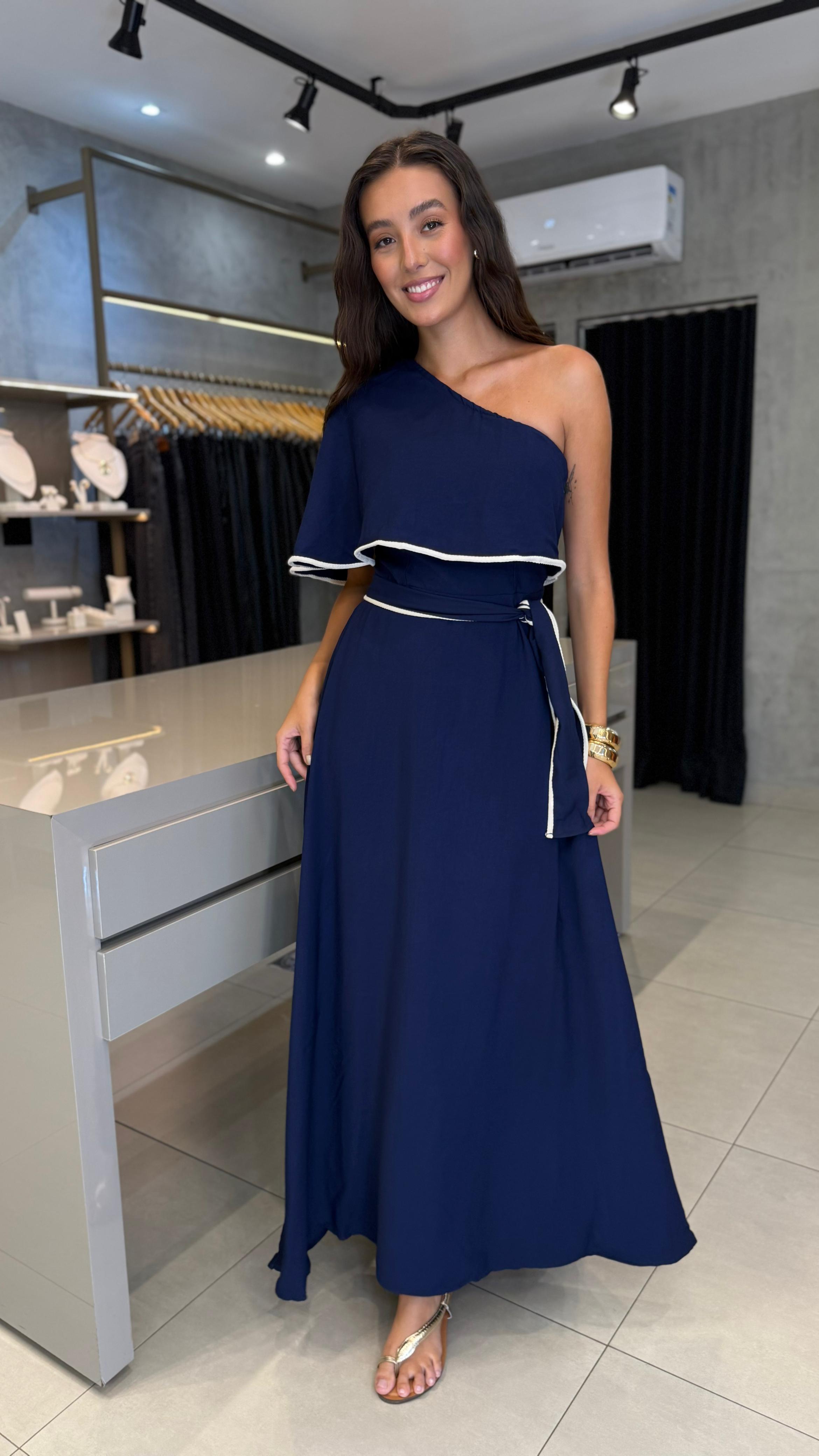 VESTIDO ESTHELA UM OMBRO