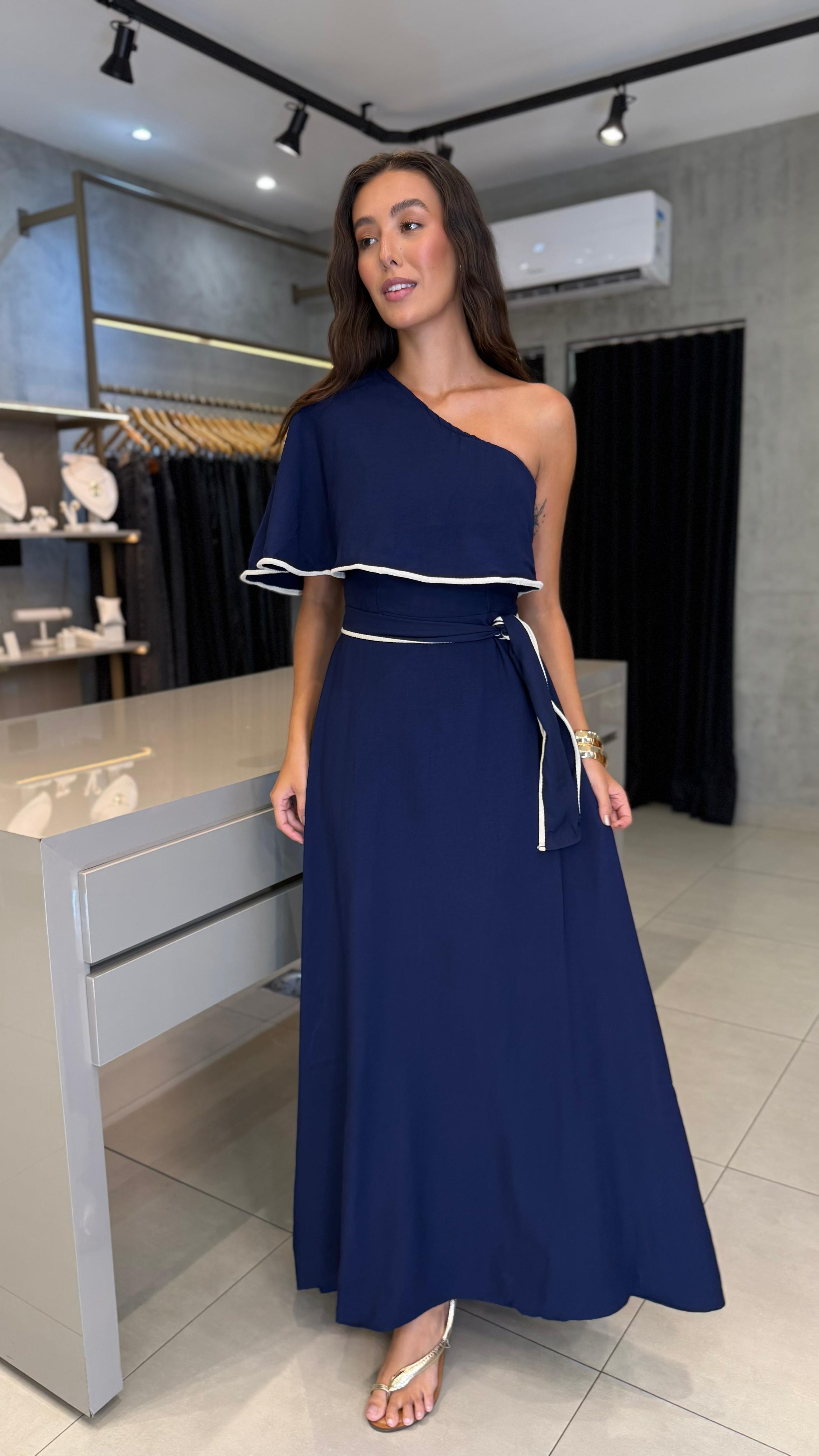 VESTIDO ESTHELA UM OMBRO