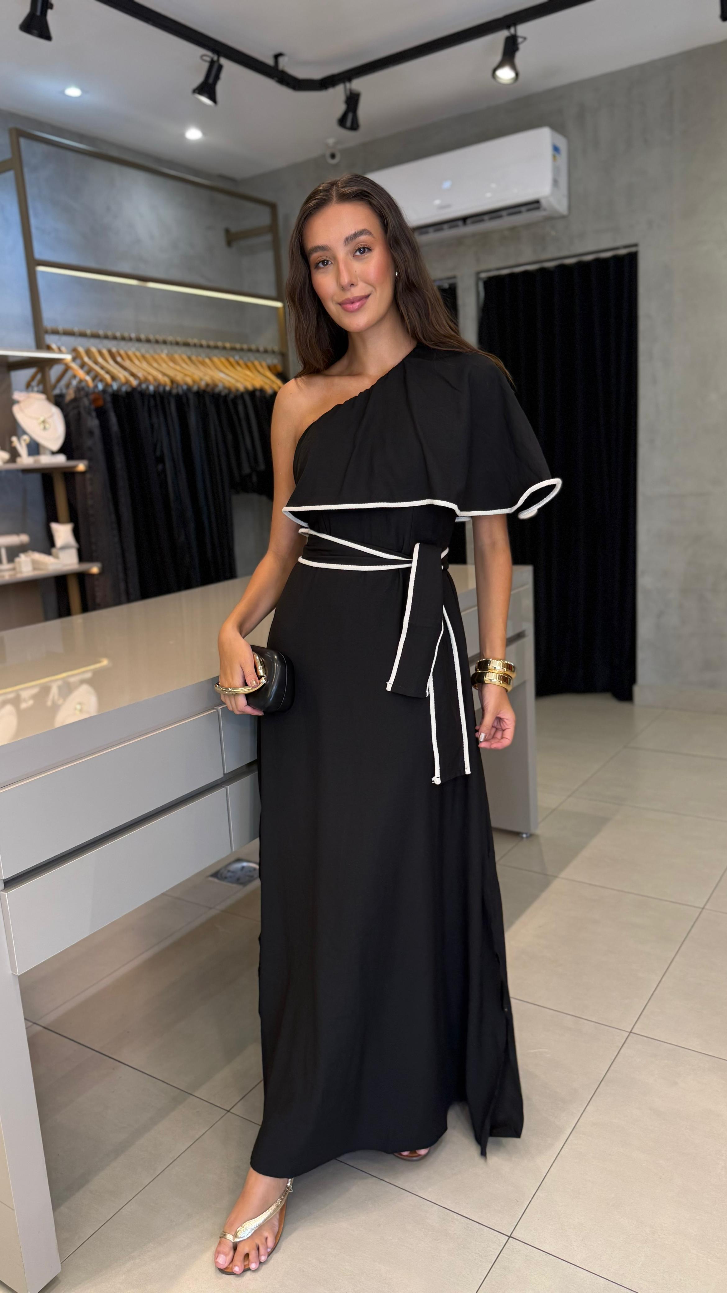 VESTIDO ESTHELA UM OMBRO