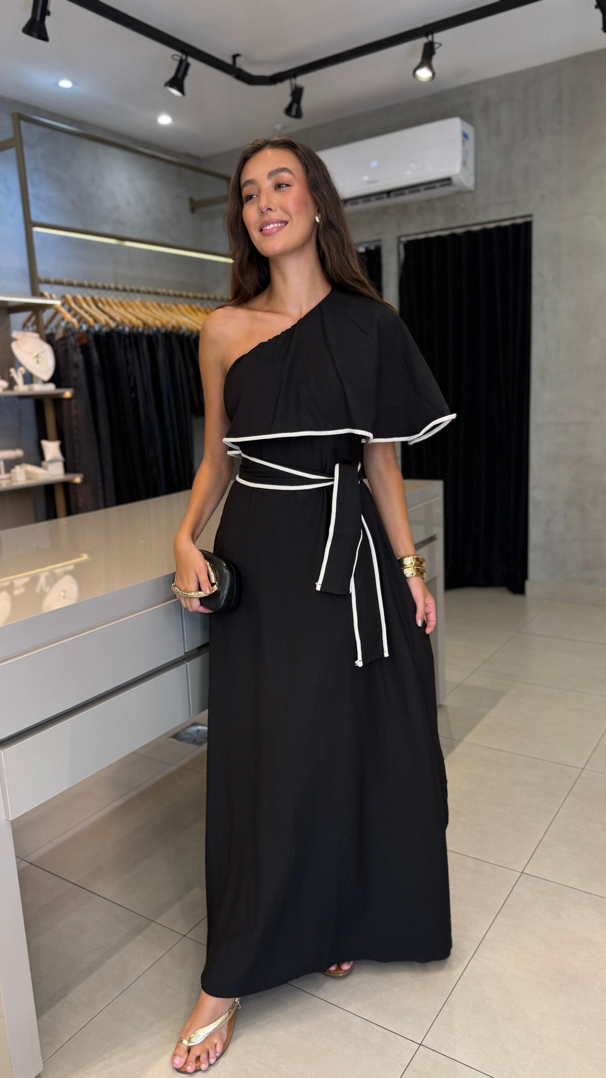 VESTIDO ESTHELA UM OMBRO