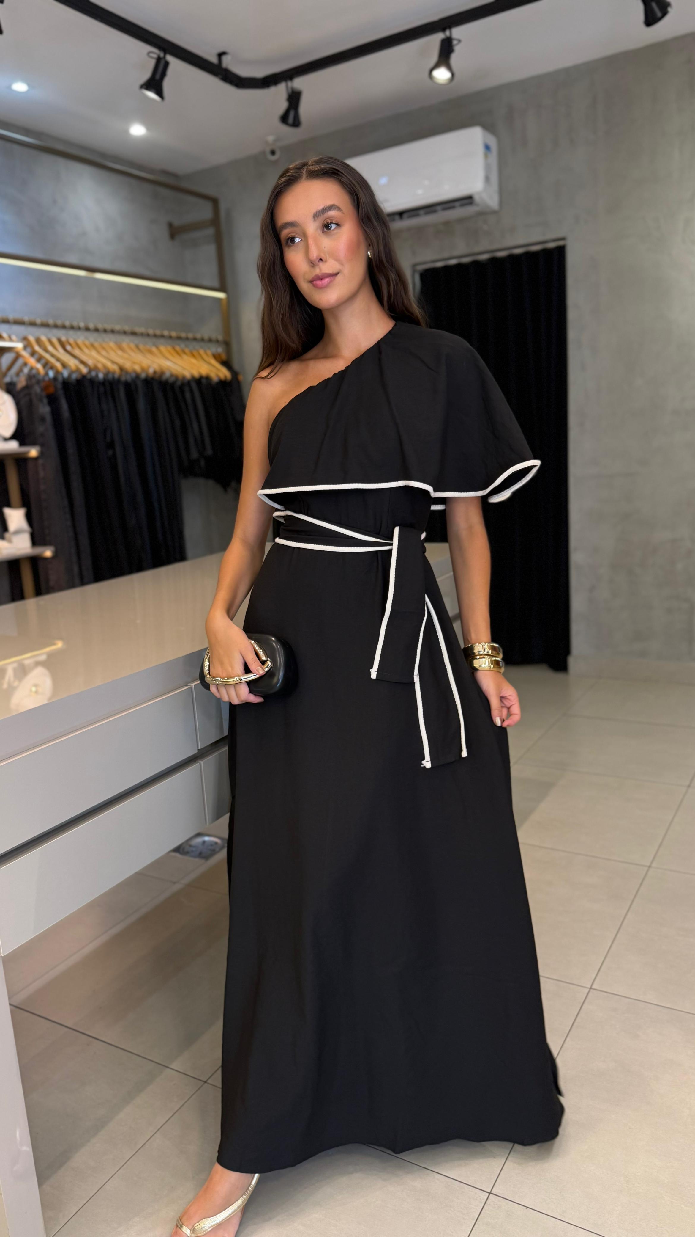 VESTIDO ESTHELA UM OMBRO