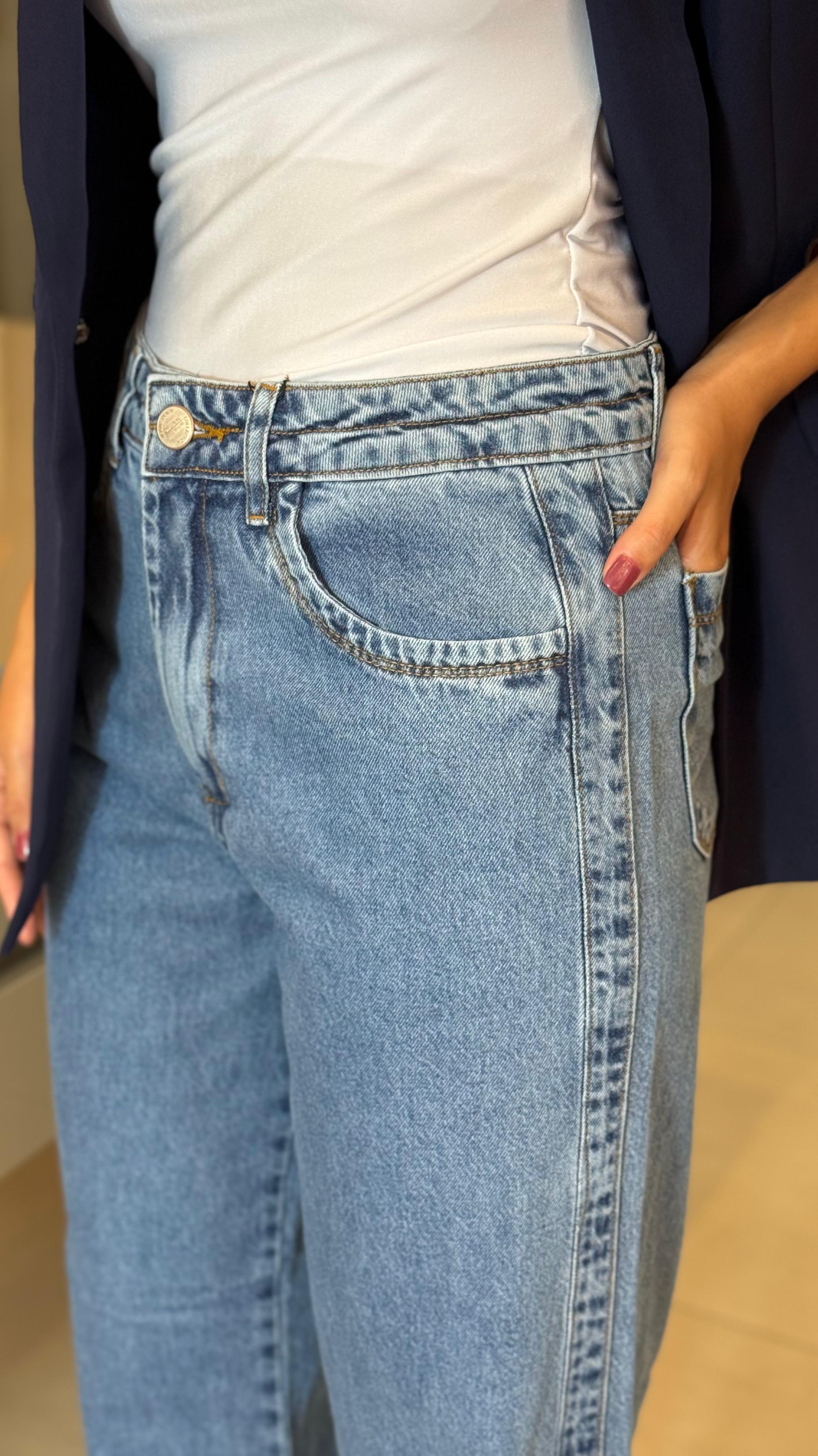 CALÇA JEANS WIDE LEG