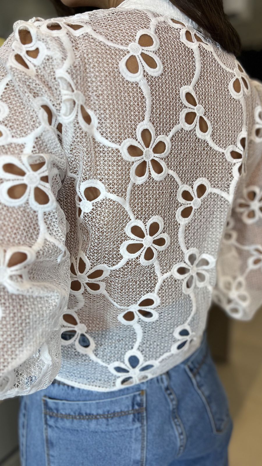 BLUSA RENDA FLOR