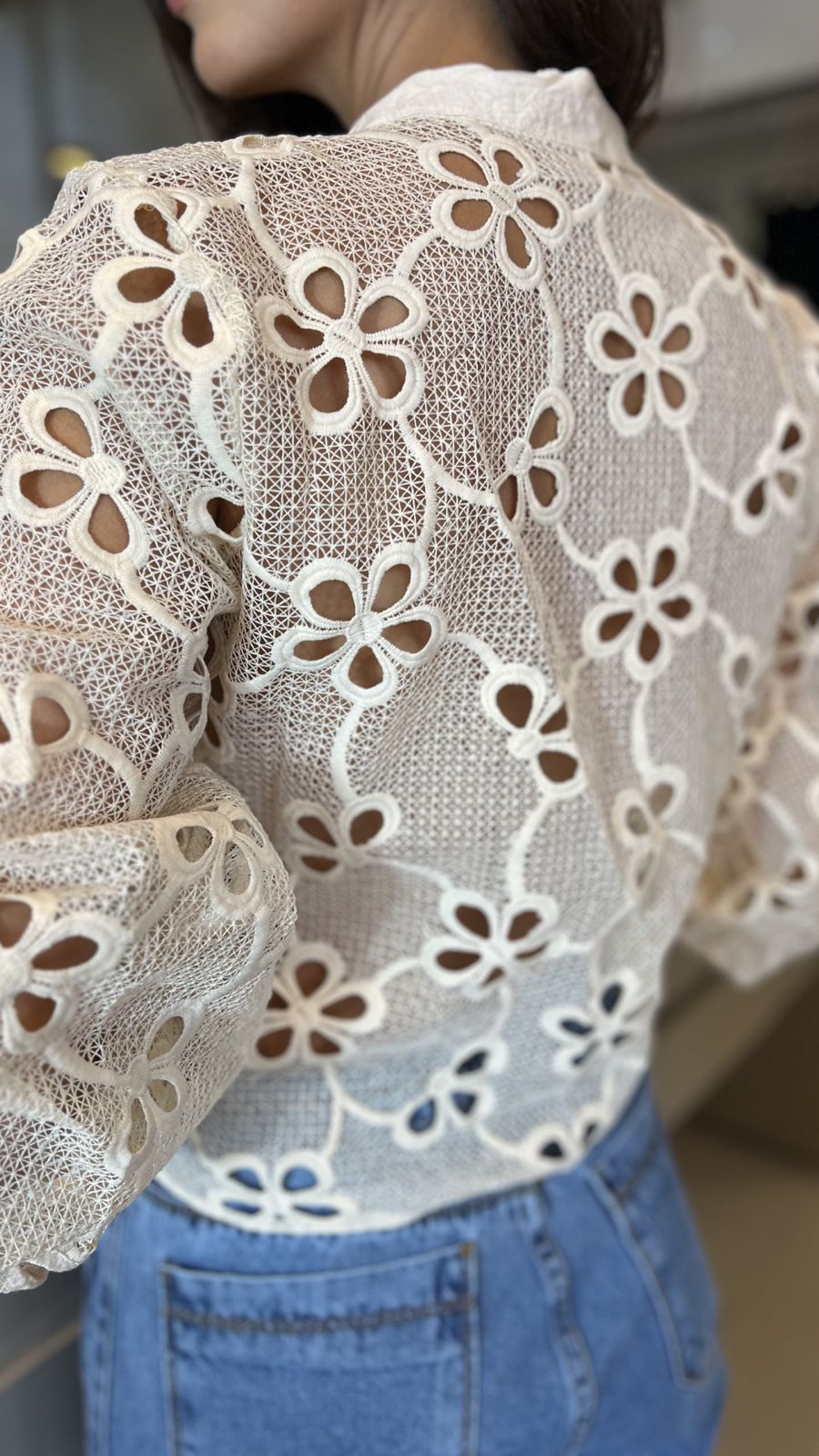 BLUSA RENDA FLOR