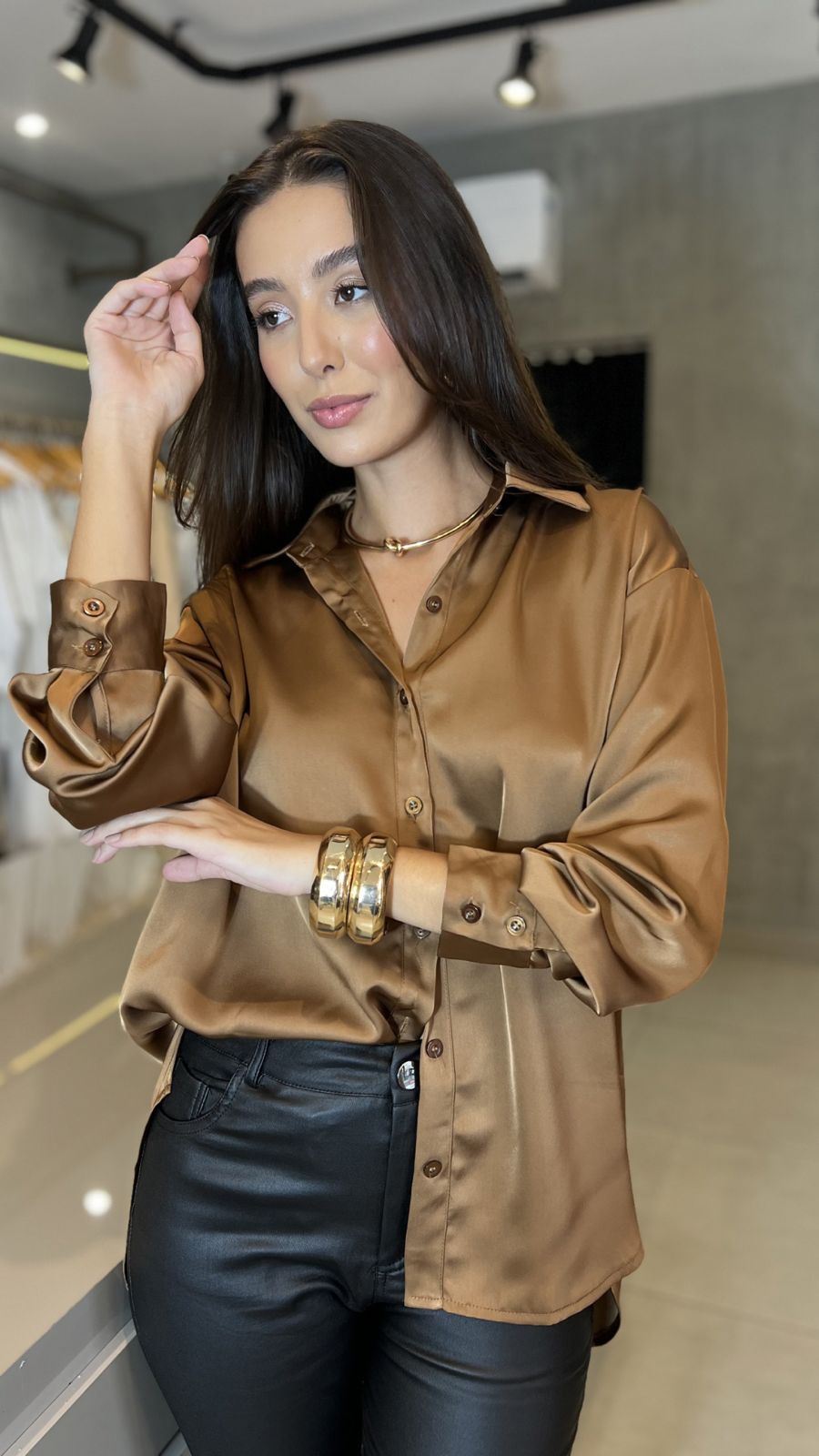 CAMISA CETIM STYLE