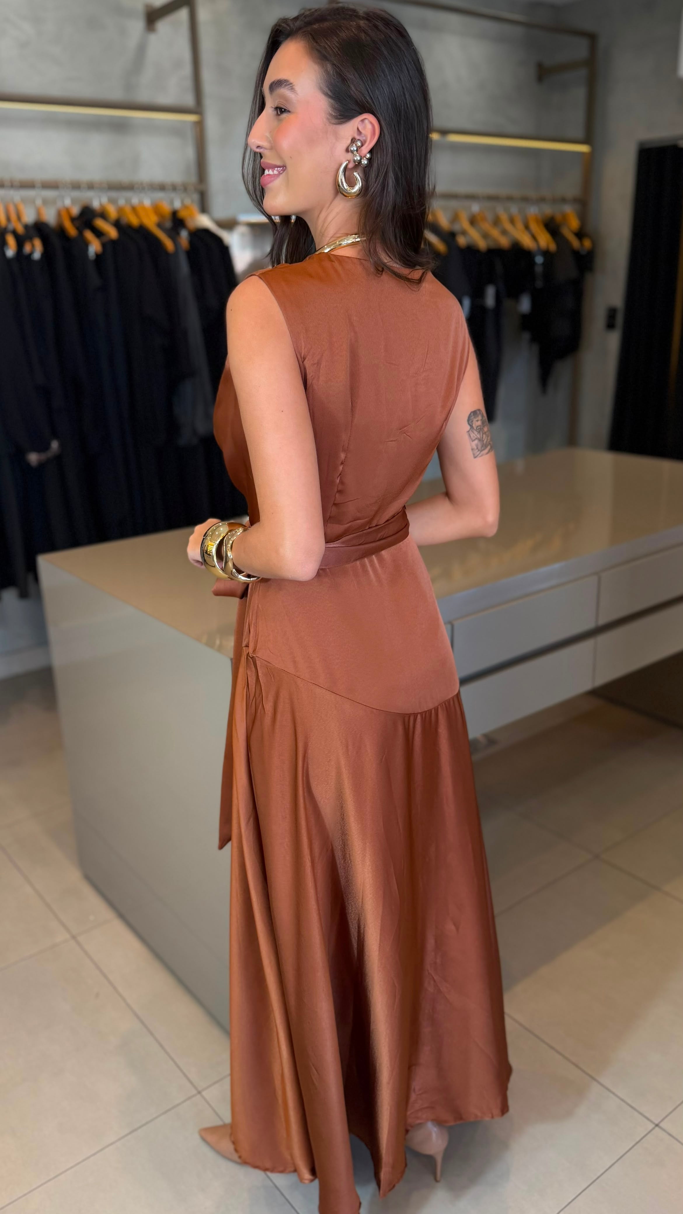 VESTIDO SERENA CETIM