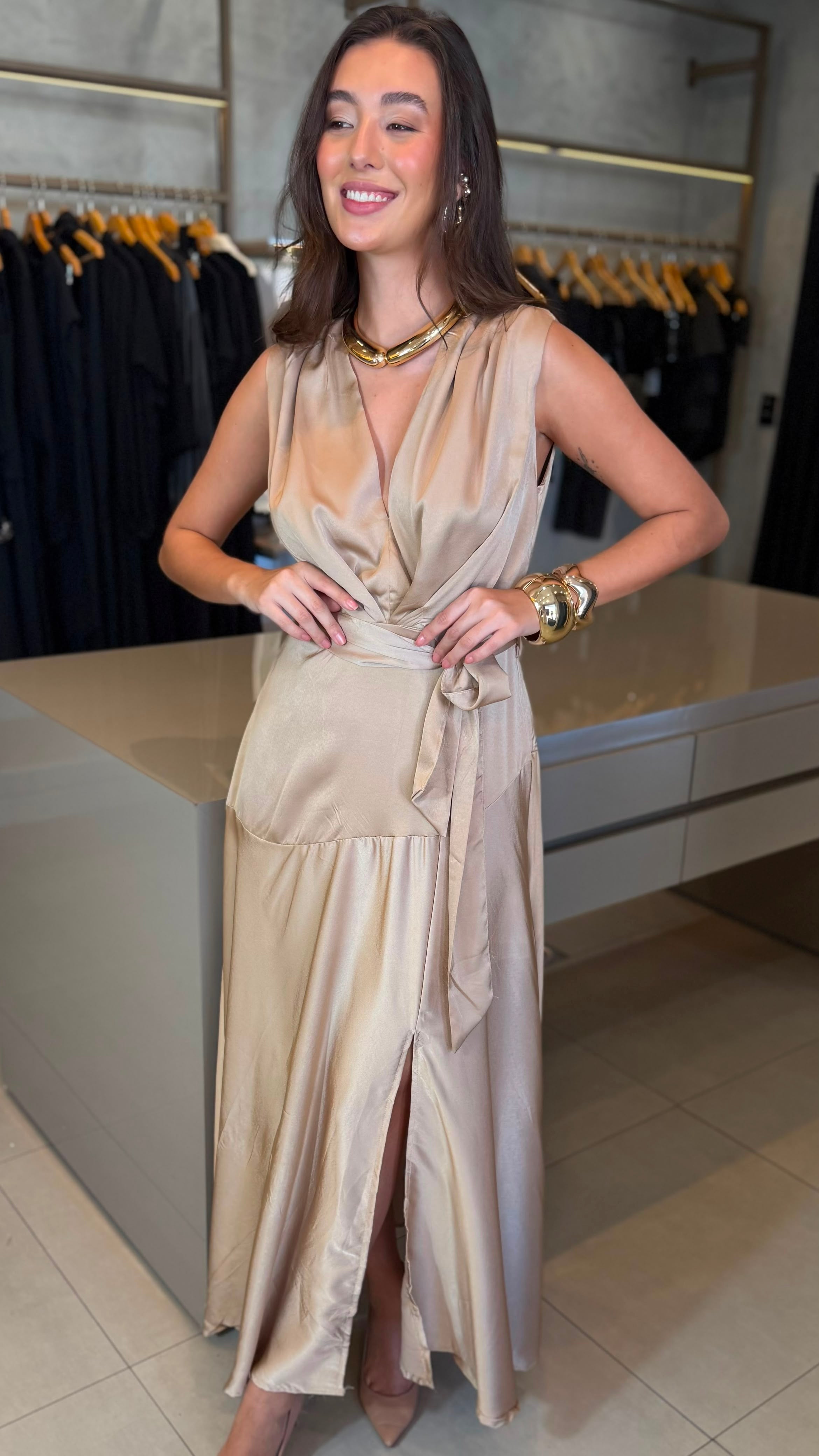 VESTIDO SERENA CETIM