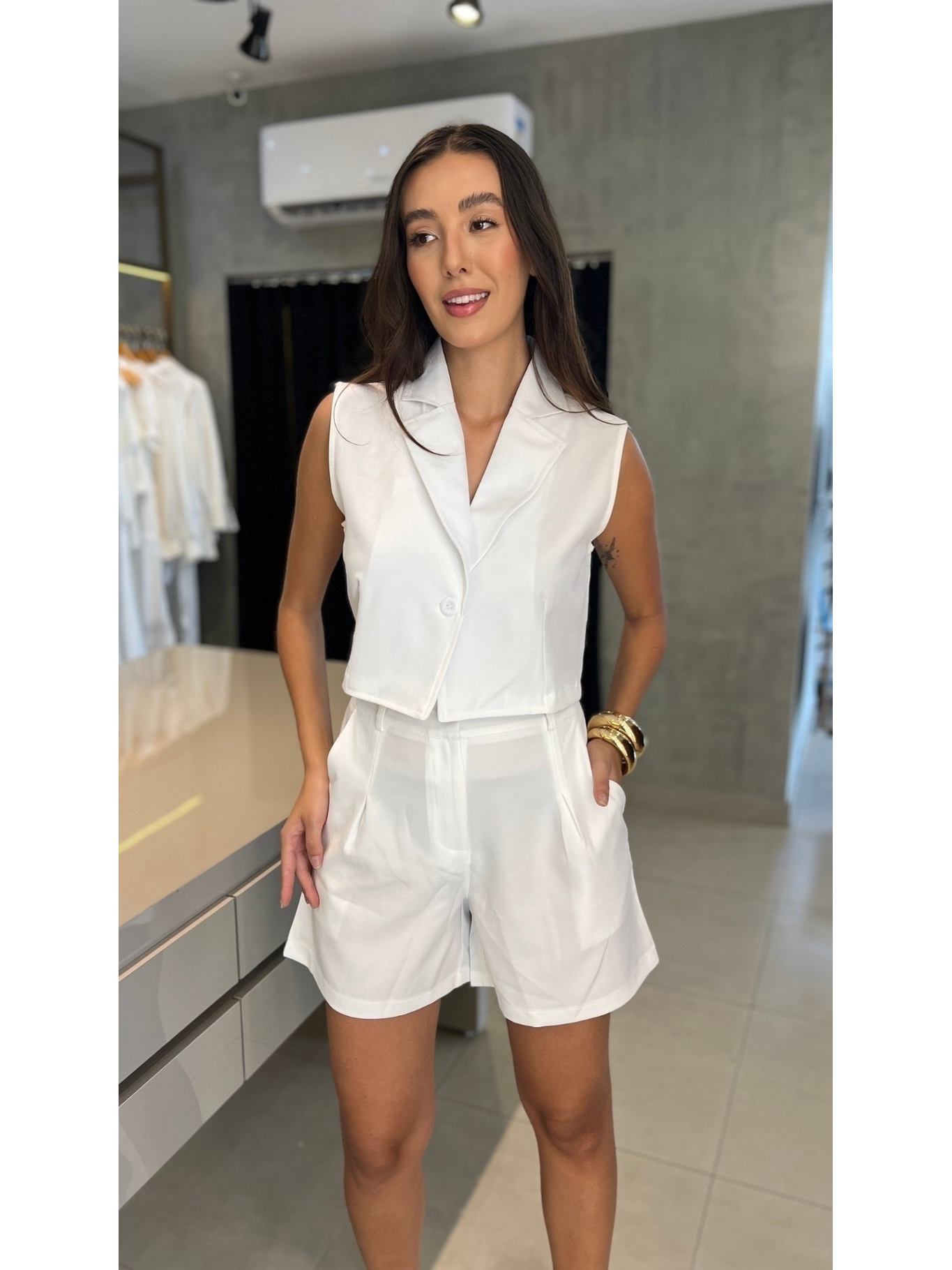 CONJUNTO ALFAIATARIA CURTO LADY