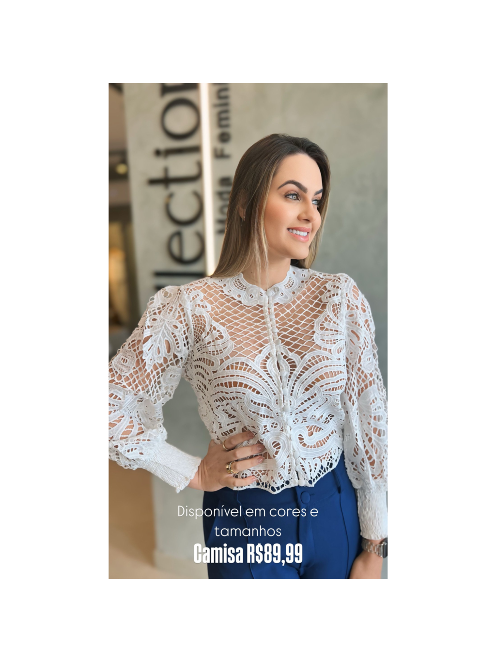 CAMISA RENDA SUBLIME