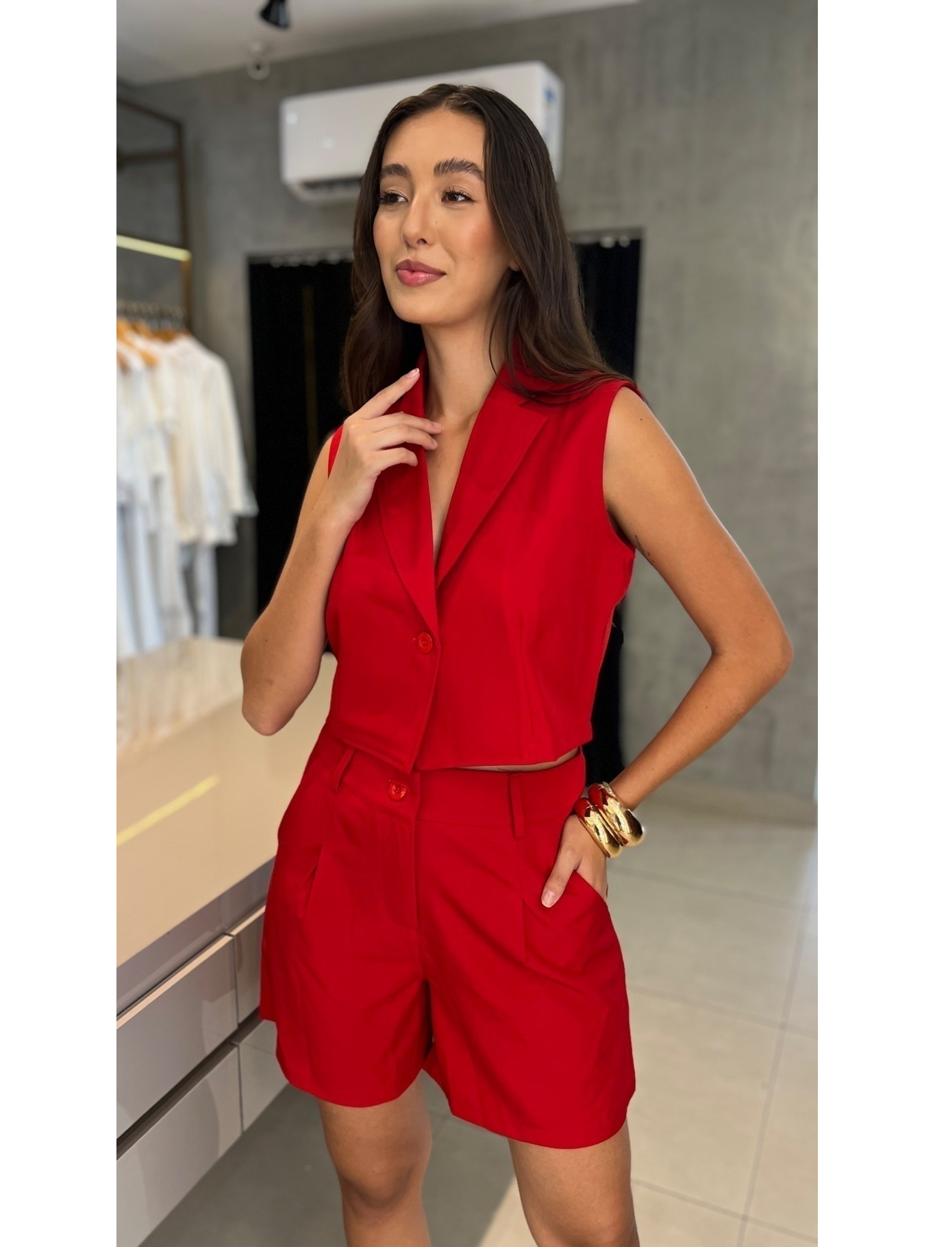 CONJUNTO ALFAIATARIA CURTO LADY