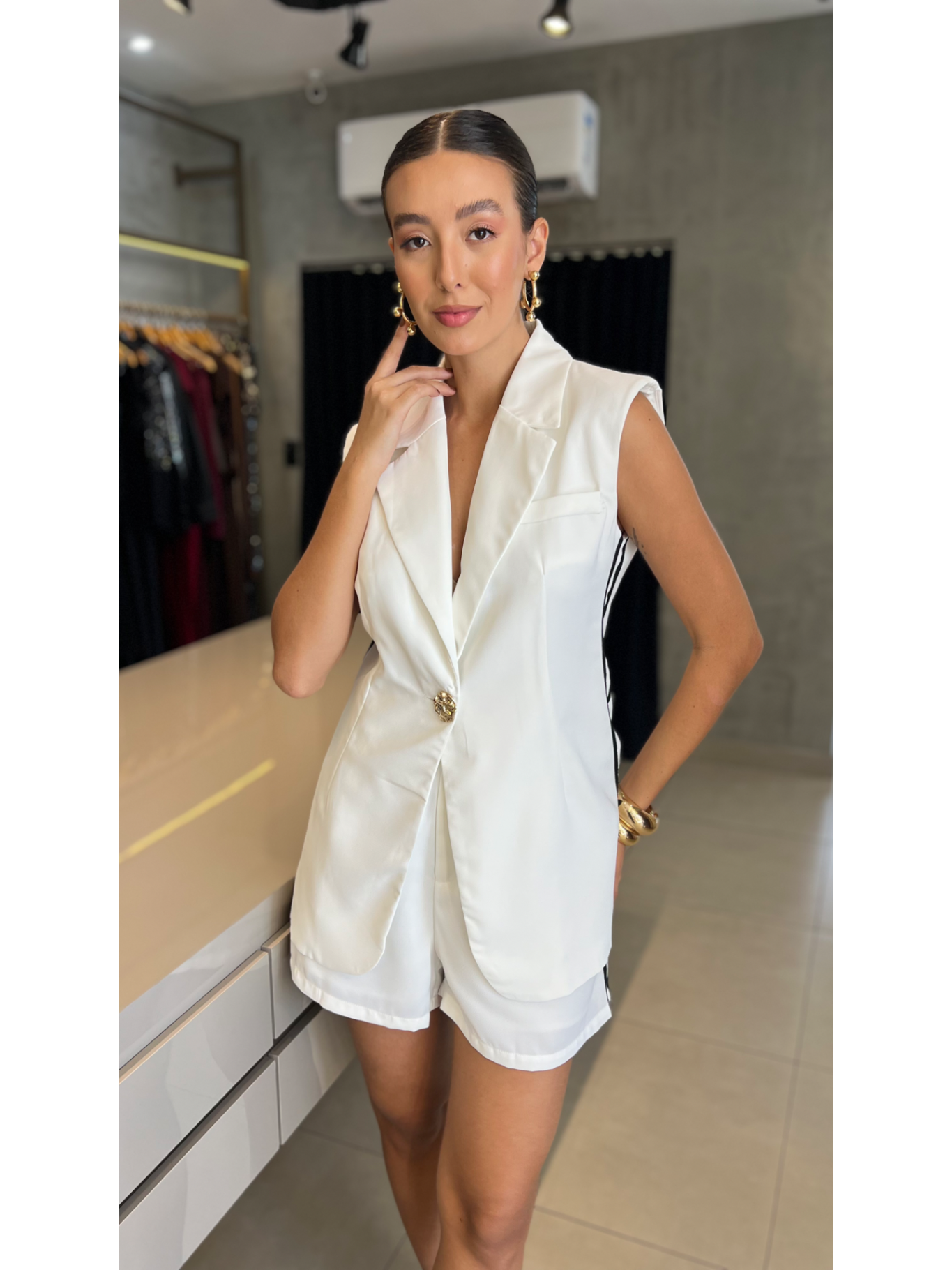 CONJUNTO COLETE SHORT LUMI