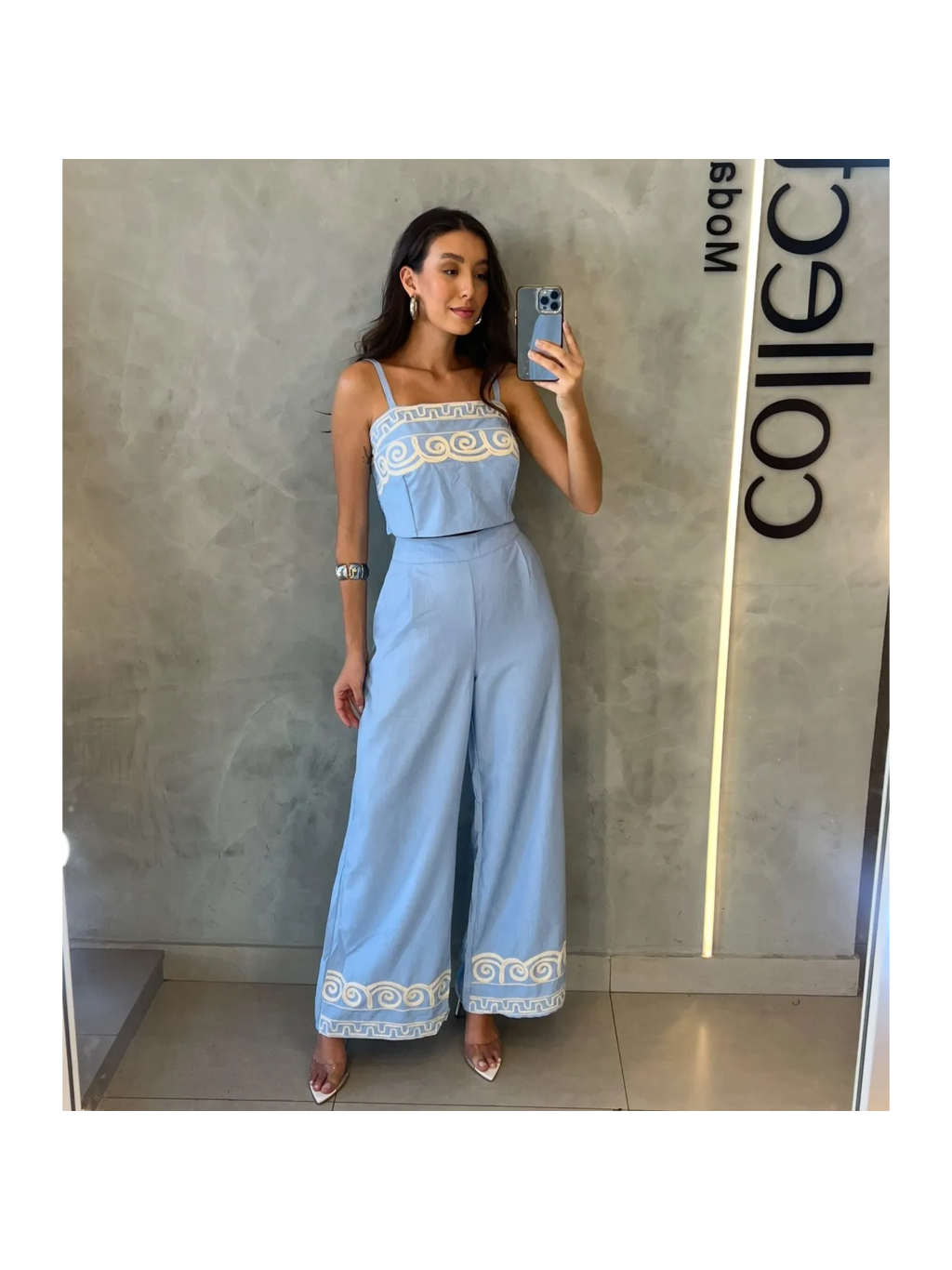 CONJUNTO LINHO BORDADO