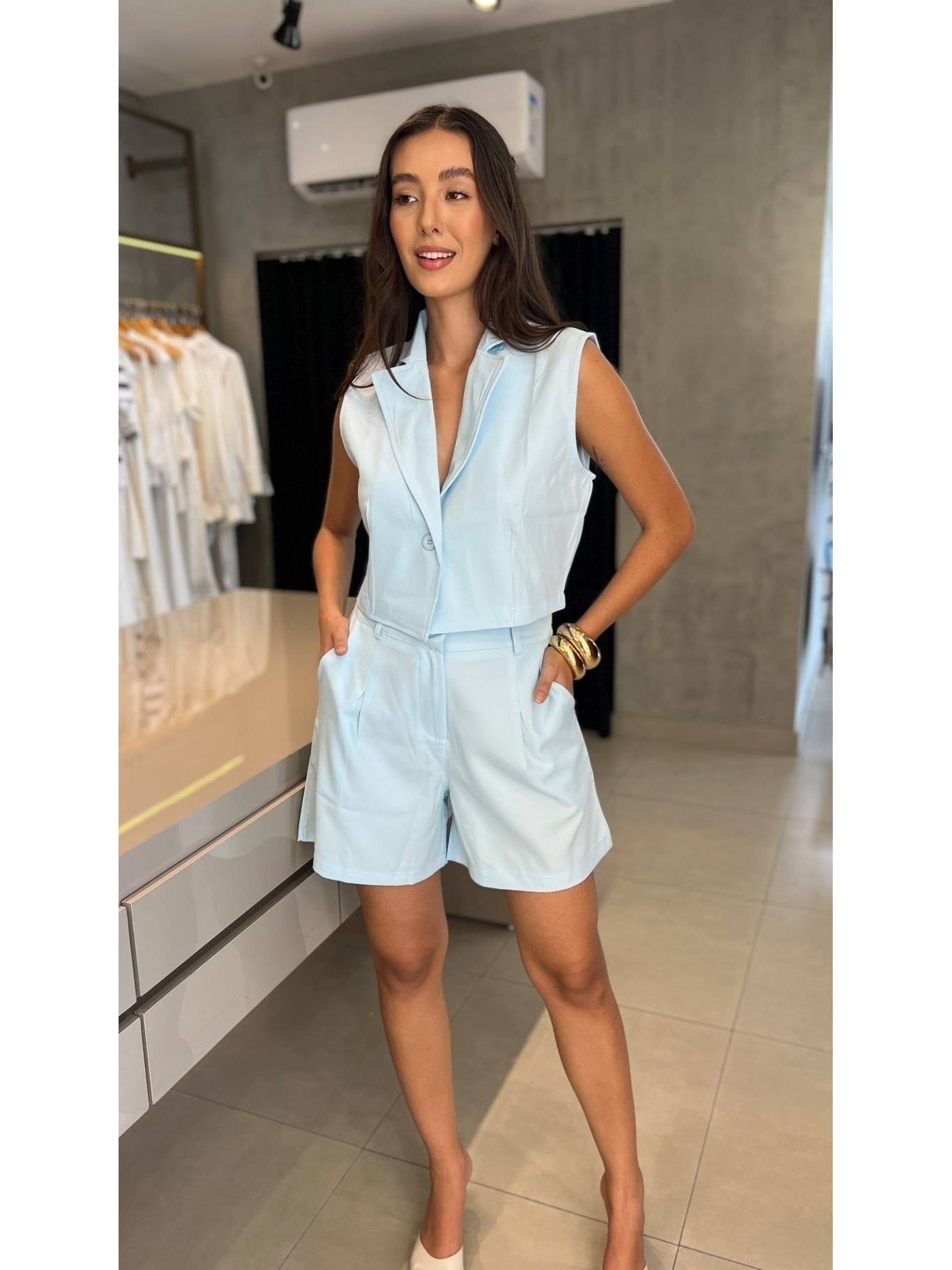 CONJUNTO ALFAIATARIA CURTO LADY