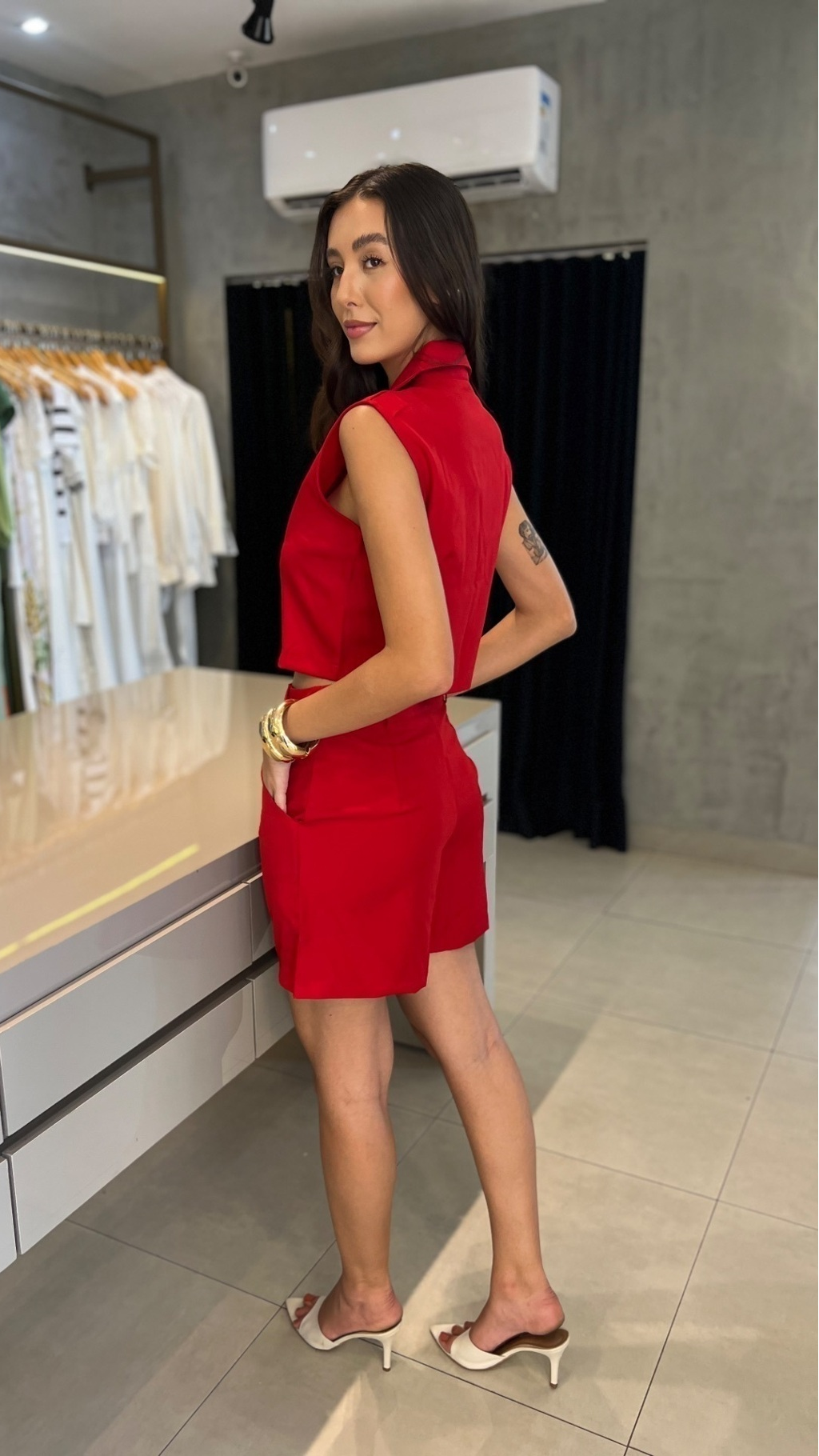 CONJUNTO ALFAIATARIA CURTO LADY