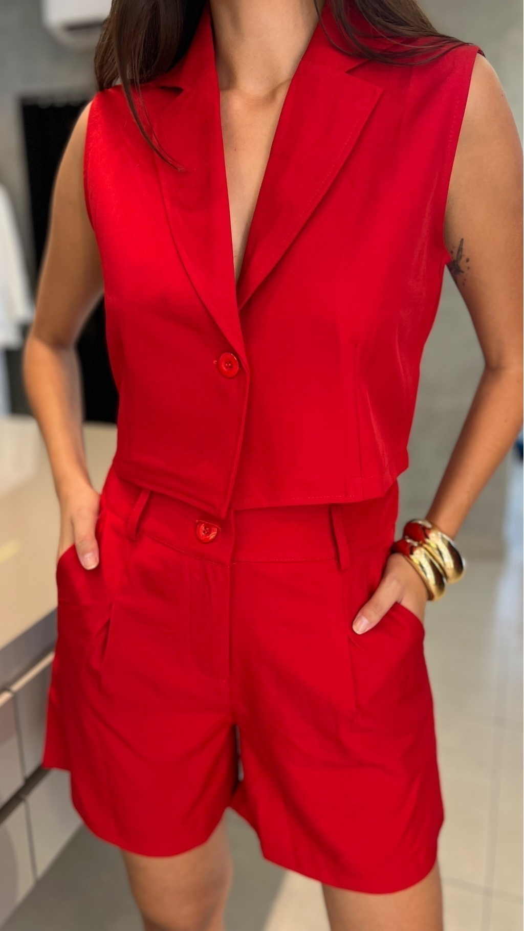 CONJUNTO ALFAIATARIA CURTO LADY