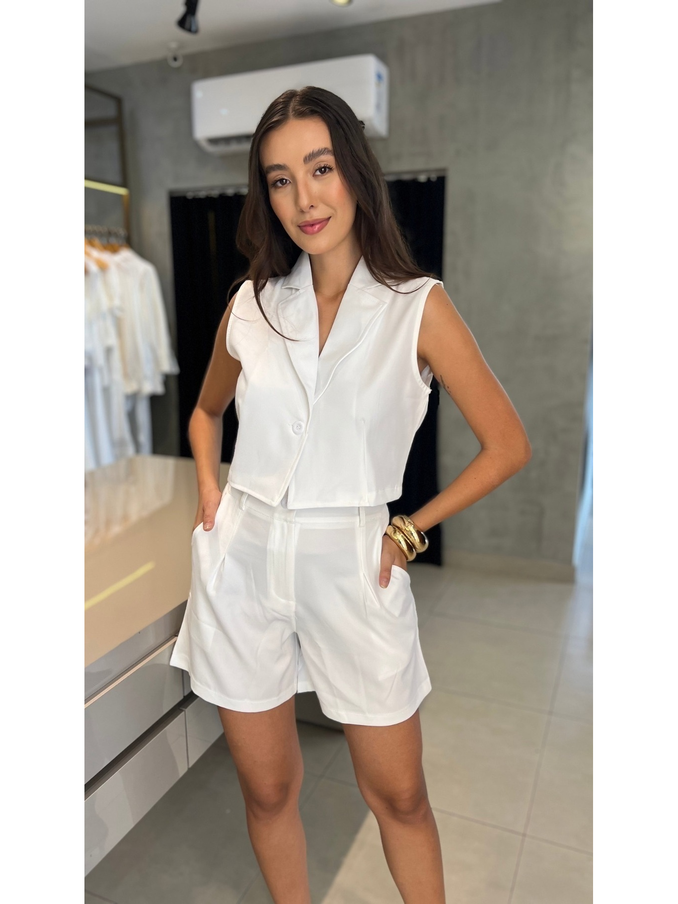 CONJUNTO ALFAIATARIA CURTO LADY