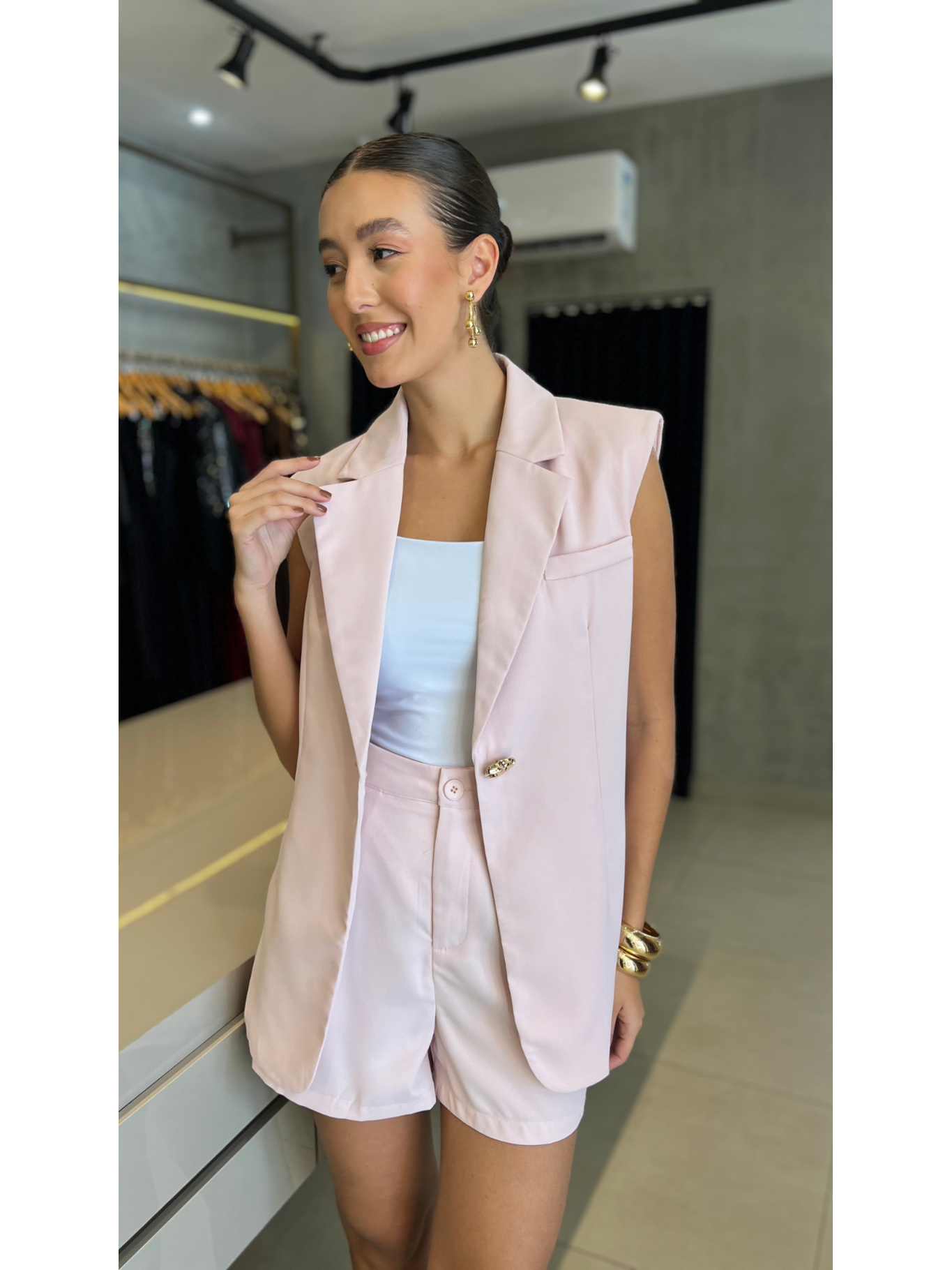 CONJUNTO COLETE SHORT LUMI