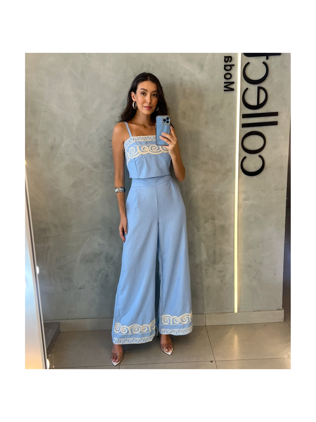 CONJUNTO LINHO BORDADO