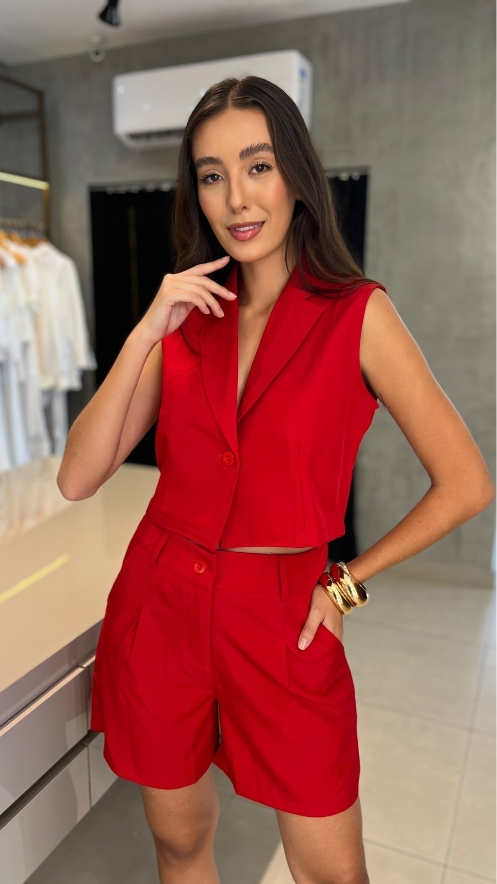 CONJUNTO ALFAIATARIA CURTO LADY