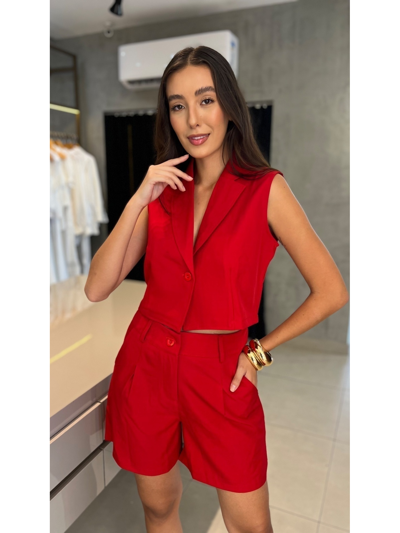 CONJUNTO ALFAIATARIA CURTO LADY