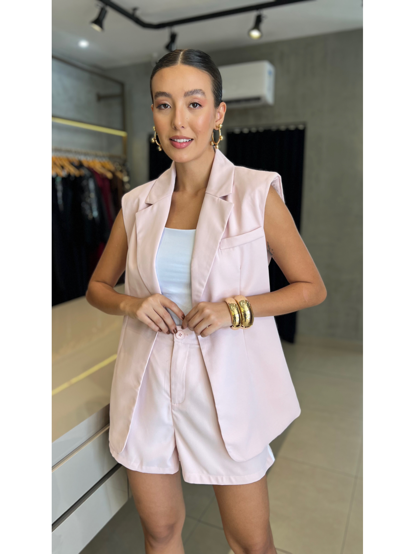 CONJUNTO COLETE SHORT LUMI